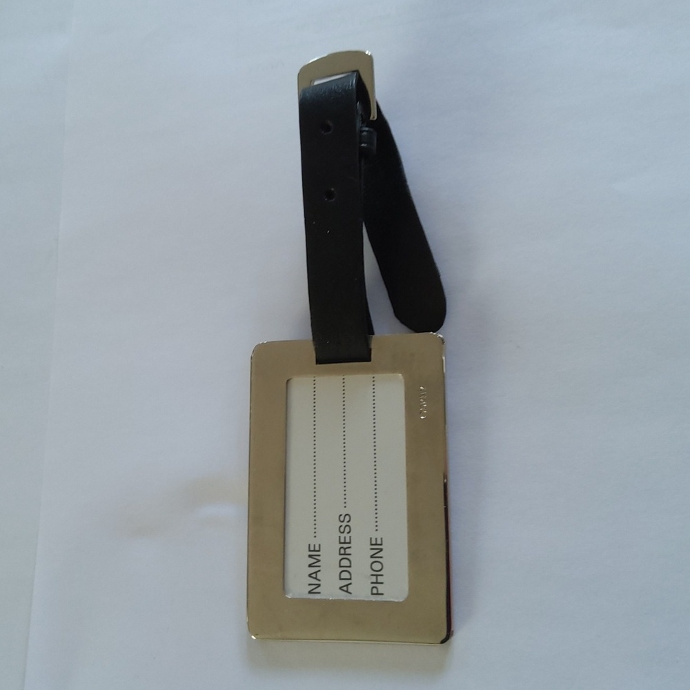 DKNY✈New✈Metal Luggage Tag